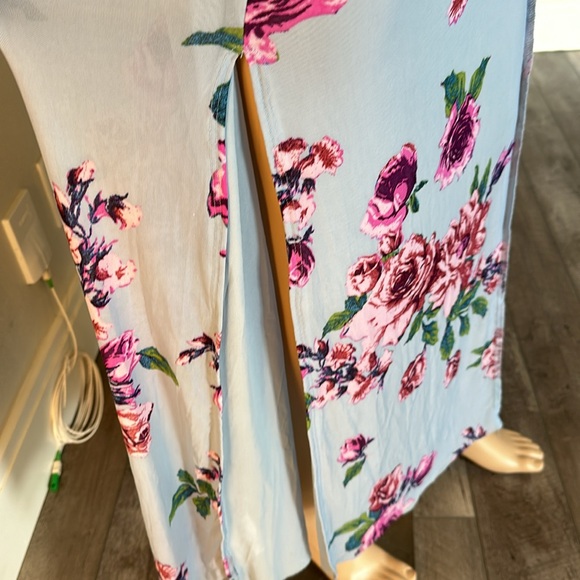 Free People Maxi Dress Blue Floral - Picture 5 of 6